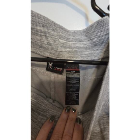 Spyder Active Men’s Gray Joggers M Zip Pockets - Picture 2 of 5